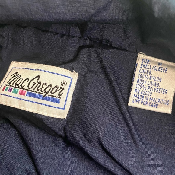 Vintage 90’s MacGregor Tracksuit Medium Windbreaker Wind Suit Track Pants - Picture 3 of 8